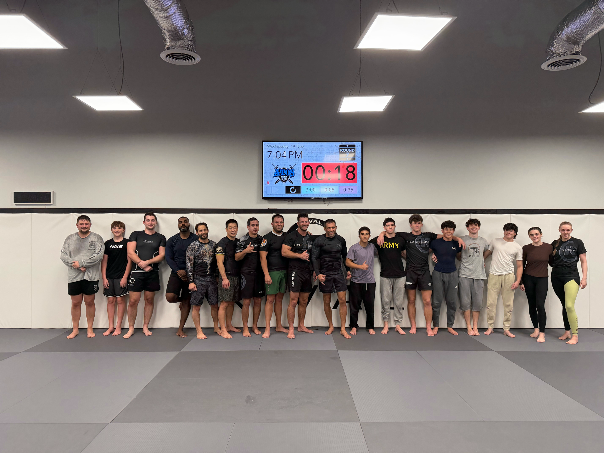 Rival Jiu-Jitsu team lineup